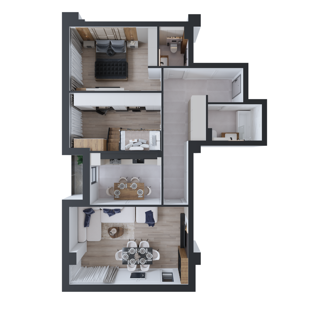 Apartament 3 camere